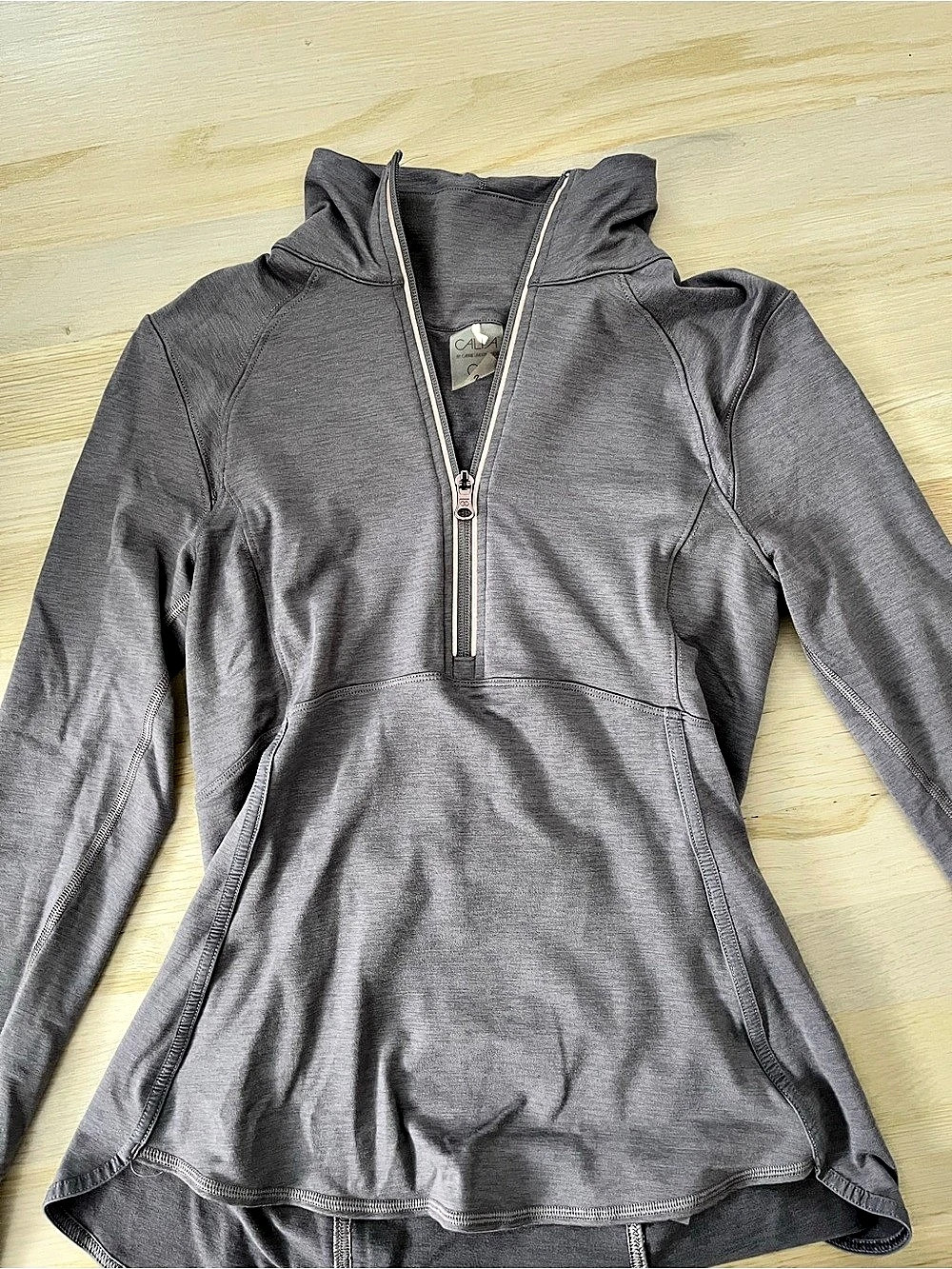 Calia by Carrie Underwood Gray Half-Zip Hoodie Size Small